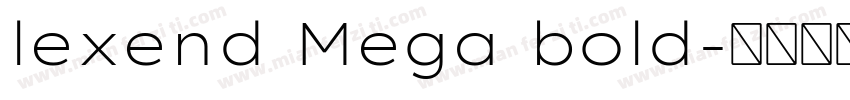 lexend Mega bold字体转换